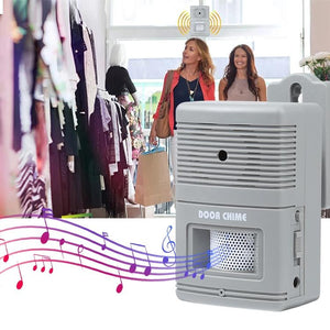 Grey Wireless Door Chime | Visitor Alert