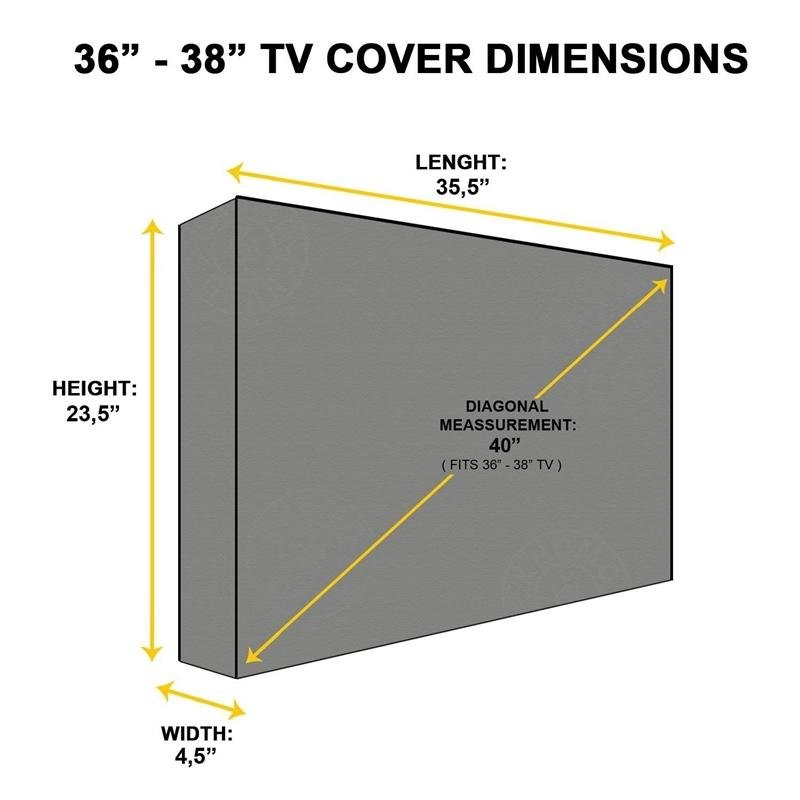 Universal Outdoor TV Cover | Waterproof & Dustproof | Fits 40 - 42 Inches