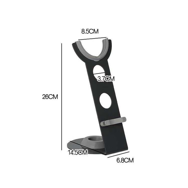 Universal Hair Dryer Stand | No Drilling | Silver