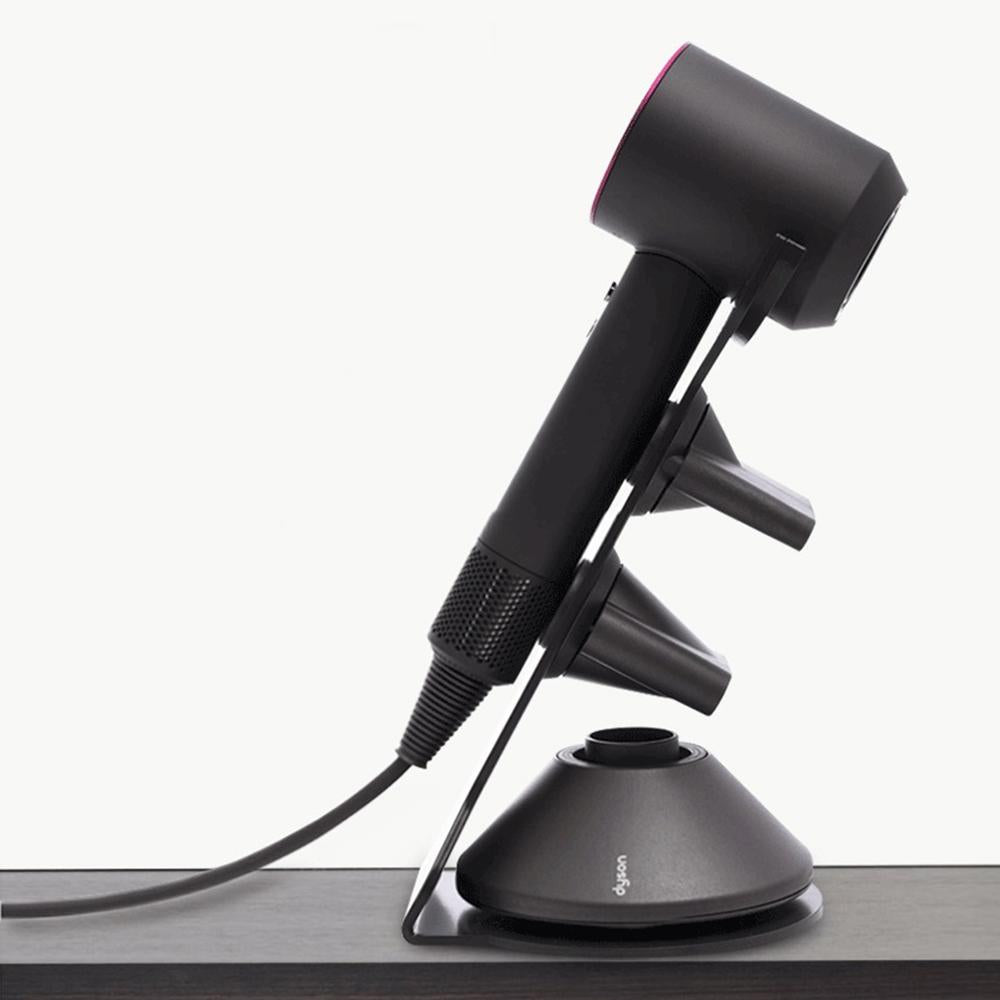 Universal Hair Dryer Stand | No Drilling | Silver
