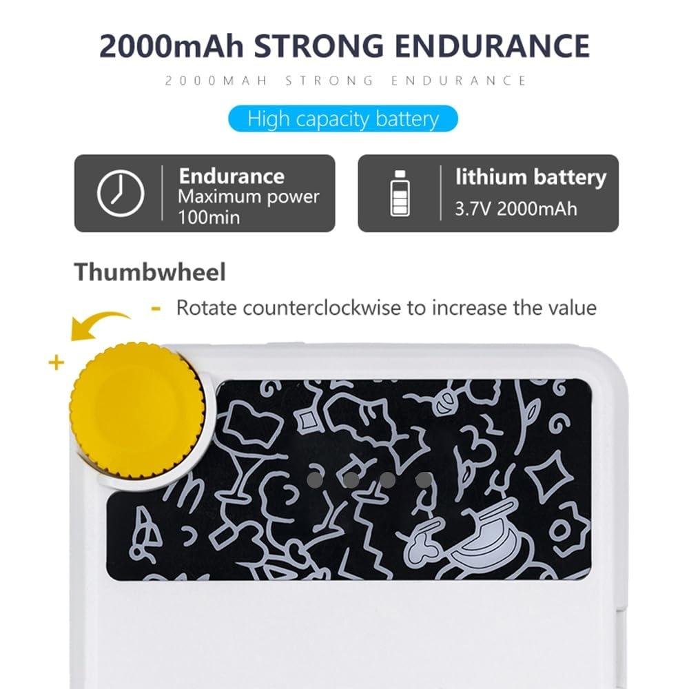 Rechargeable Clip Fill Light | 60 LEDs | 3 Light Modes | Front & Back Clip | A Type Blue - B Type White