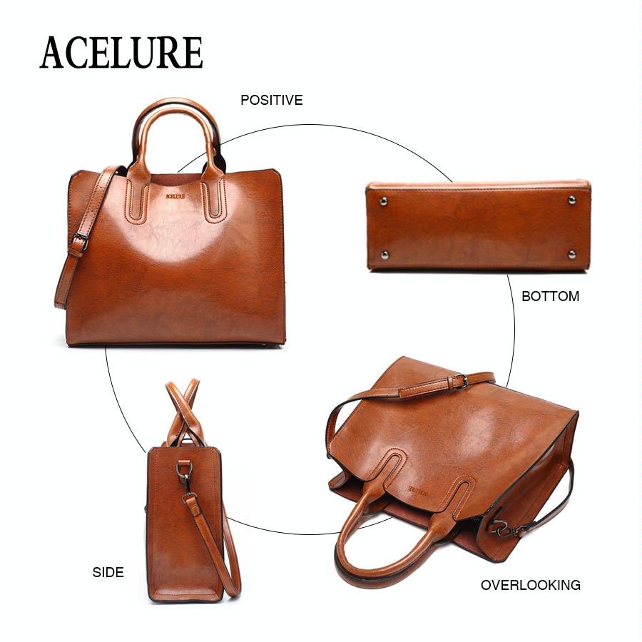 Large Leather Tote Bag for Women | Casual Shoulder Trunk Style