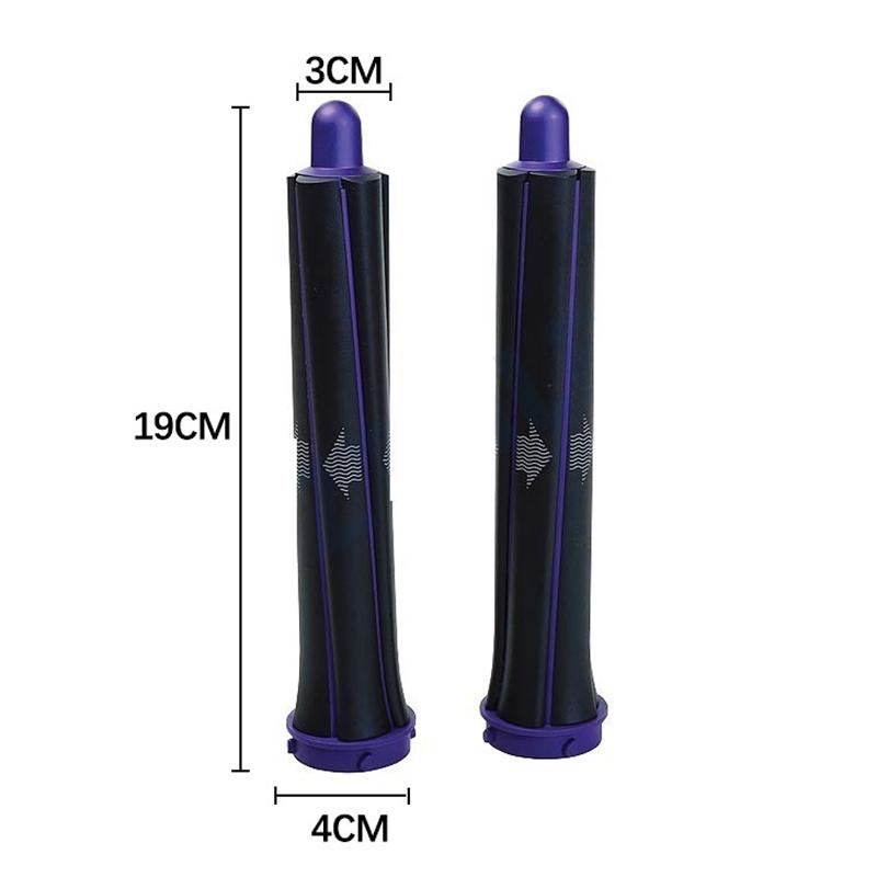 Long Barrel & Adapter Set for Dyson Hair Dryer | 1 Pair | 1 Pair Long Barrels + 2 Adapters | Purple