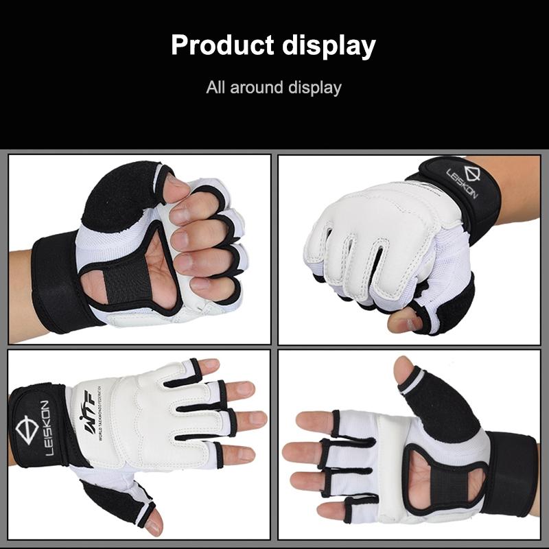 Adults Half Finger Sandbag Training Boxing Gloves | PU Leather