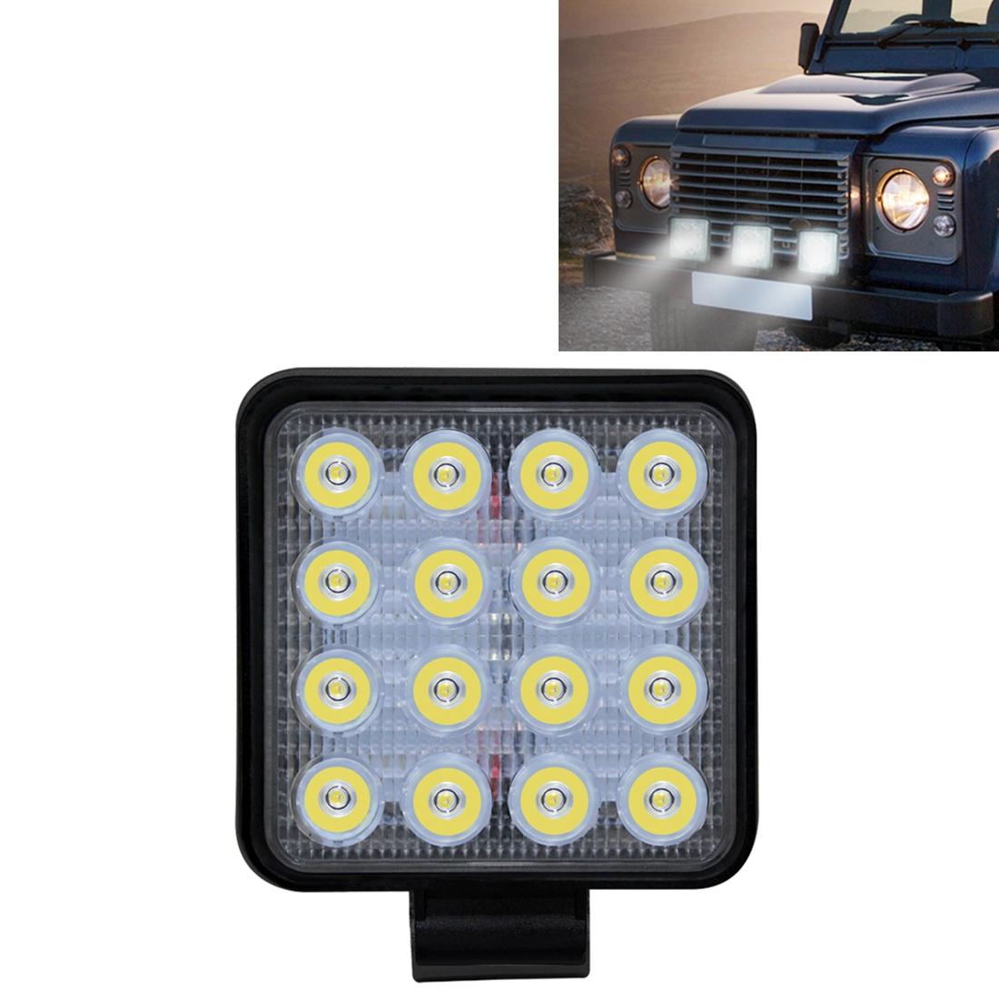 12W LED Spotlight | Square Waterproof | Car, Boat & Marine | DC 9-30V | White Light