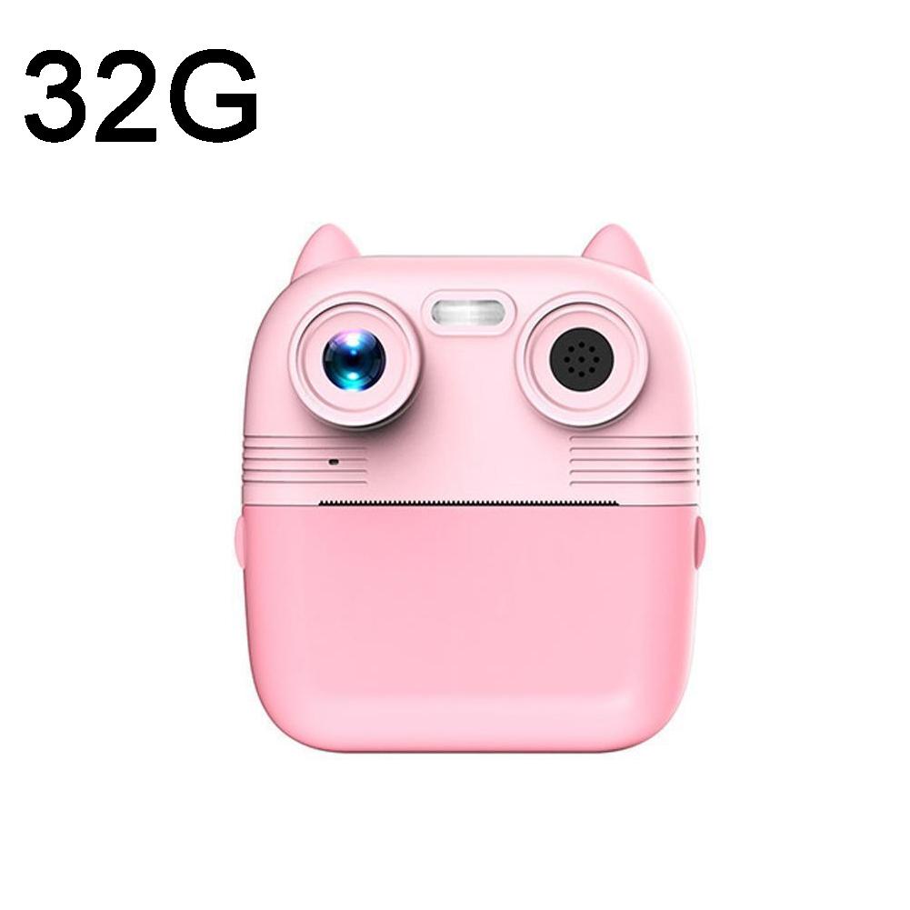 Instant Print Camera with Dual Lens | 2.8" Screen for Kids | Blue + Pink | 32GB Card