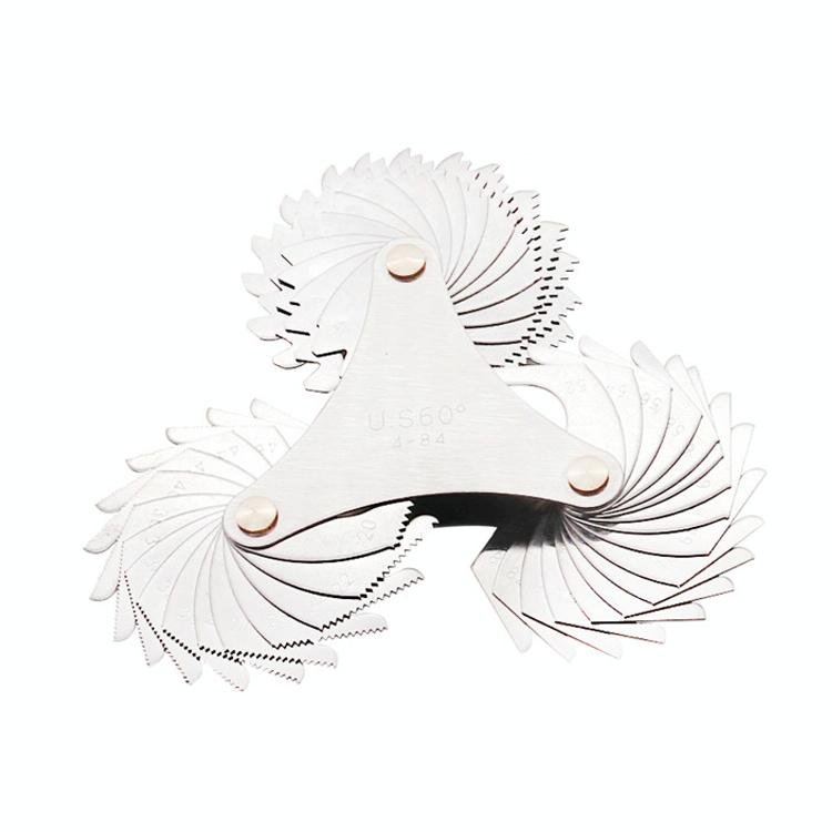 60° Stainless Steel Thread Gauge | 51 Pieces