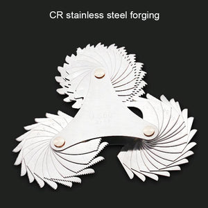 60° Stainless Steel Thread Gauge | 51 Pieces
