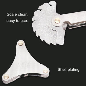 60° Stainless Steel Thread Gauge | 51 Pieces