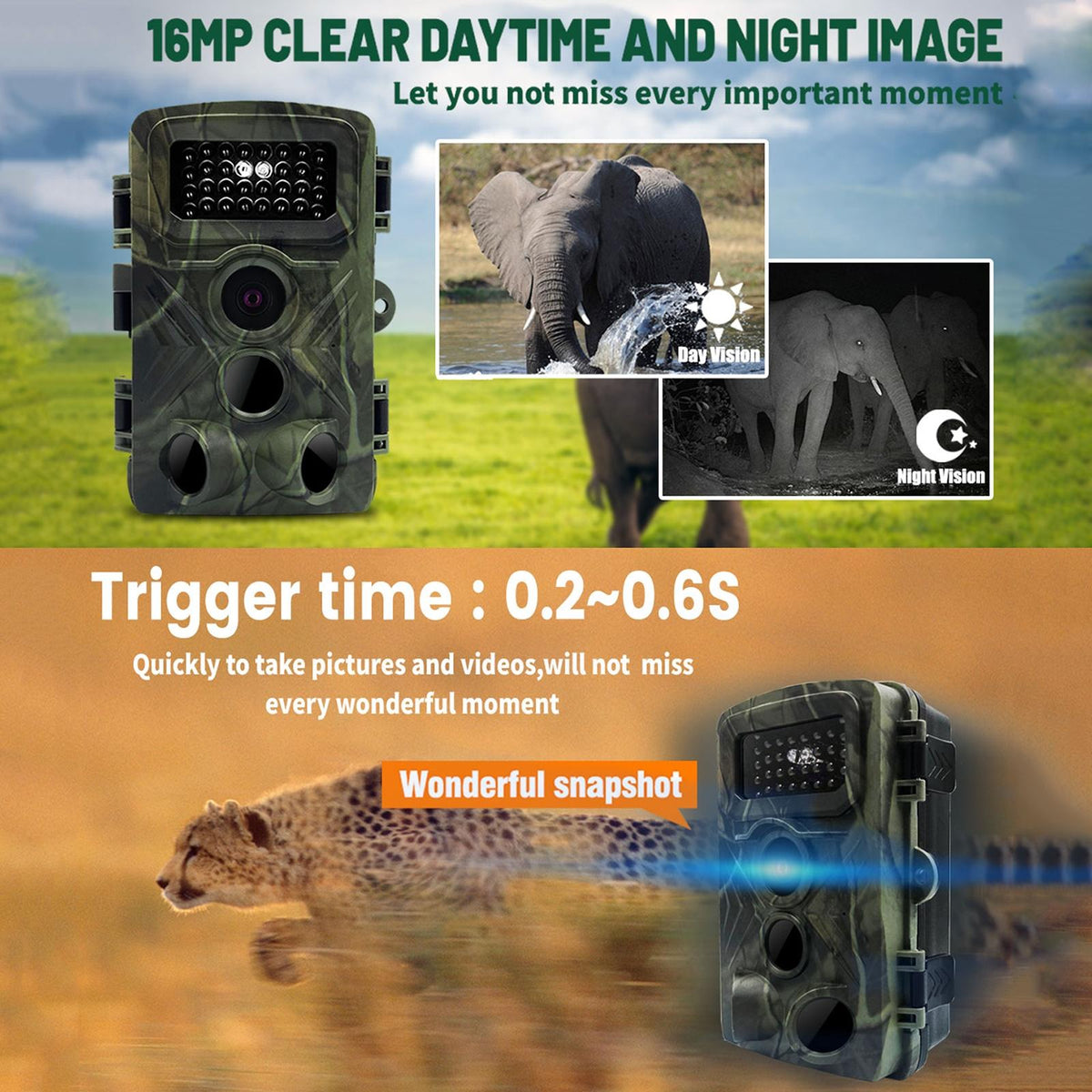 2 LCD Infrared Night Vision Trail Camera | Wildlife Hunting