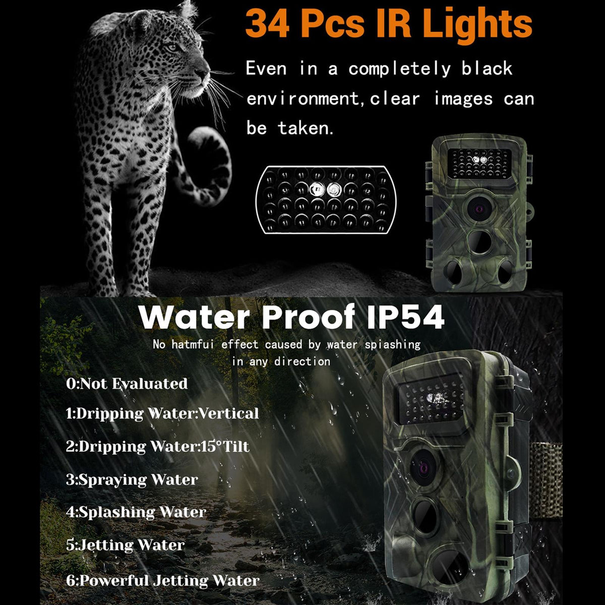 2 LCD Infrared Night Vision Trail Camera | Wildlife Hunting