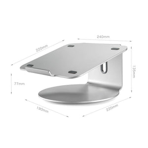360° Rotating Aluminum Laptop Stand | Efficient Cooling