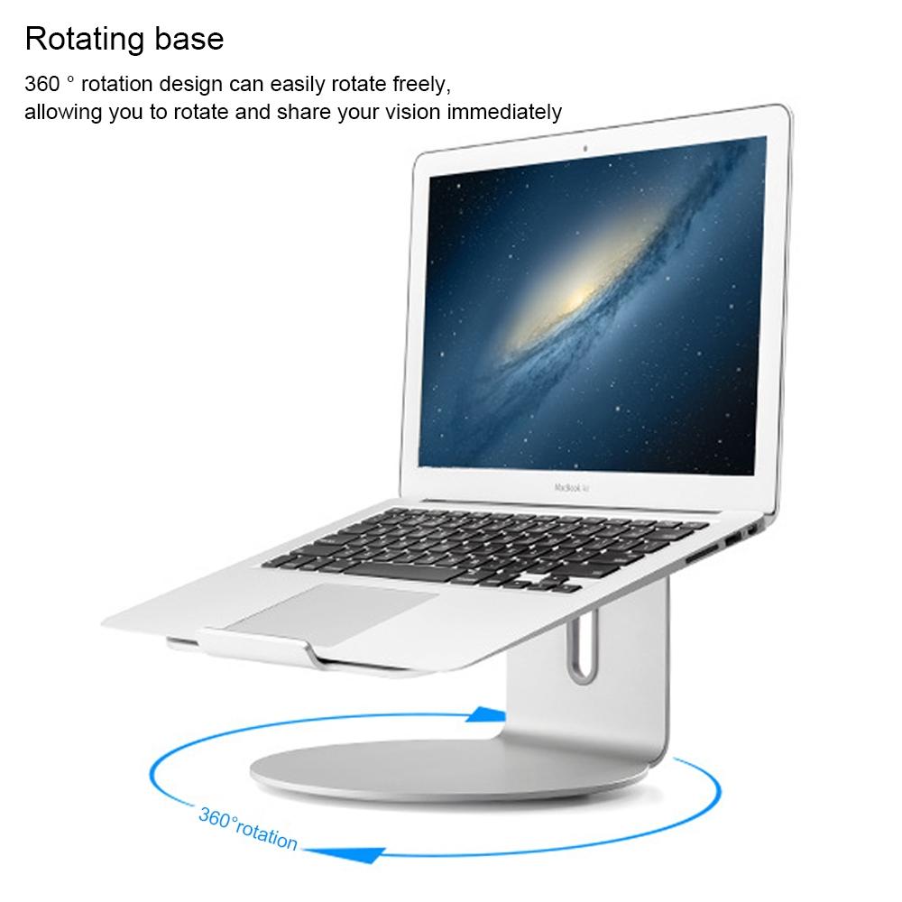 360° Rotating Aluminum Laptop Stand | Efficient Cooling