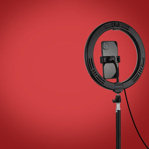 10.2" RGBW LED Ring Light Kit with 1.1m Tripod & Phone Clamp