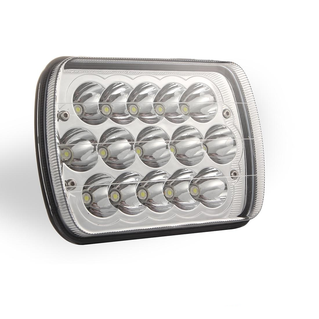 7 Inch 5X7 H4 15W DC 9-30V 1500Lm IP67 Car Truck Off-Road Vehicle LED Work Lights / Headlight with 15 LEDs Lamps