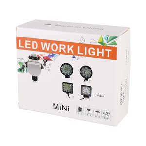 Square LED Work Light | COB Lamp Beads | Compact & Powerful