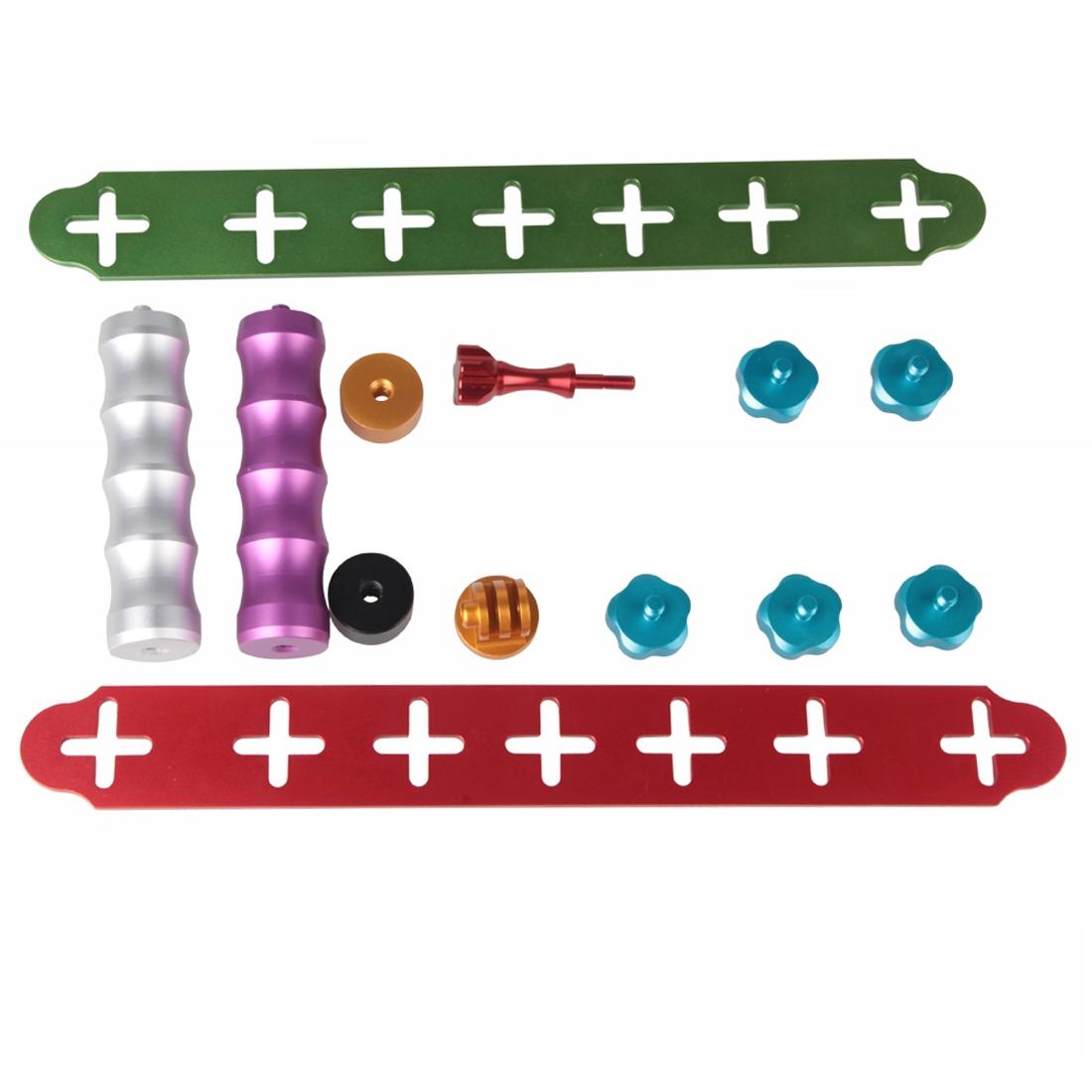 Aluminum Dual Grip Stabilizer | For Action Cameras | Jaws Flex Clamp Mount