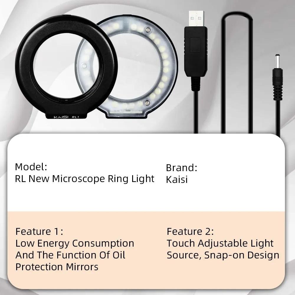 Adjustable USB Microscope Ring Light | Kaisi RL1 | 28 Beads