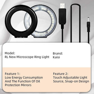 Adjustable USB Microscope Ring Light | Kaisi RL1 | 28 Beads