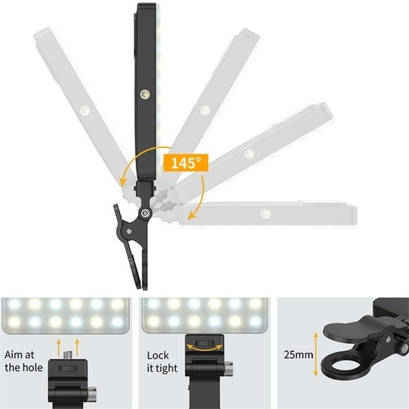 Portable Clip - on Fill Light for Mobile Devices | Three Light Modes