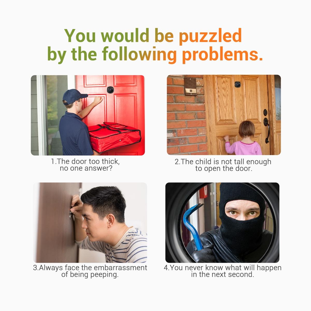 Digital Door Viewer | 2.4" Screen | Night Vision | Photo + Video | TF Card