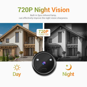 Digital Door Viewer | 2.4" Screen | Night Vision | Photo + Video | TF Card