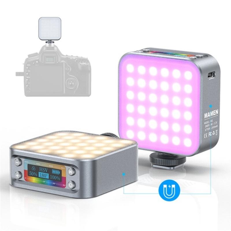 Portable Dimmable RGB Fill Light for Photography & Phone