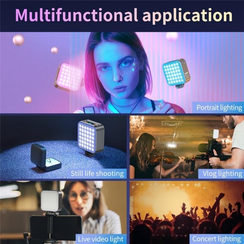 Portable Dimmable RGB Fill Light for Photography & Phone