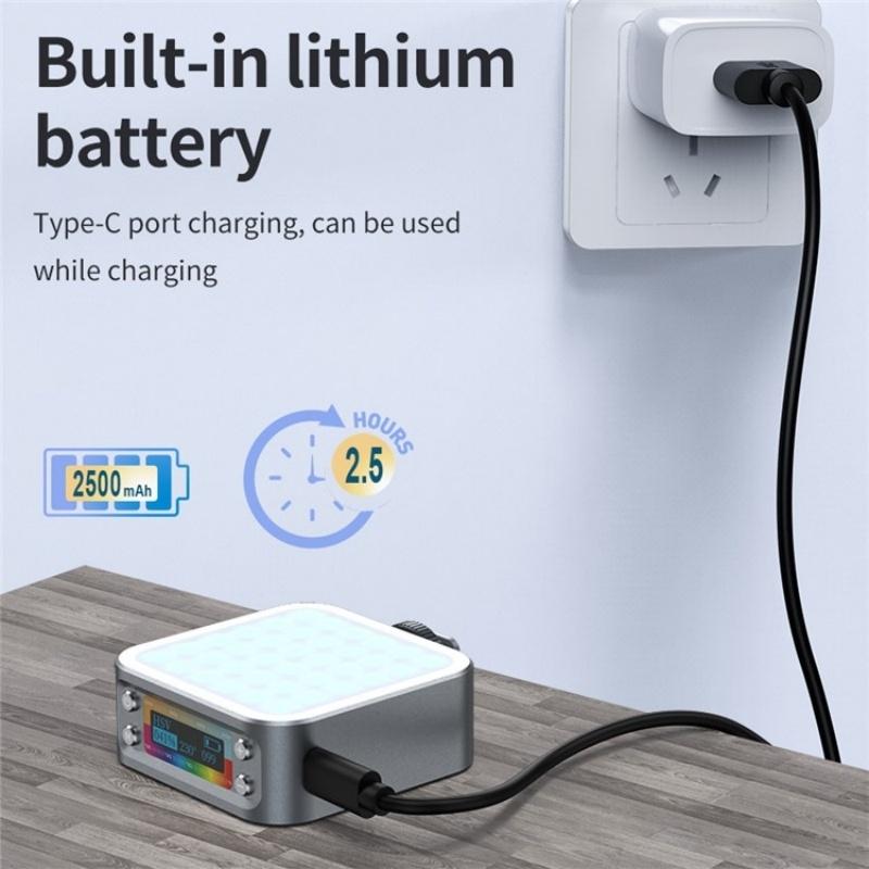 Portable Dimmable RGB Fill Light for Photography & Phone