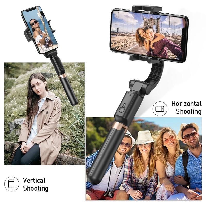 Multifunctional Mobile Phone Gimbal Stabilizer with Live Video & Selfie Stick