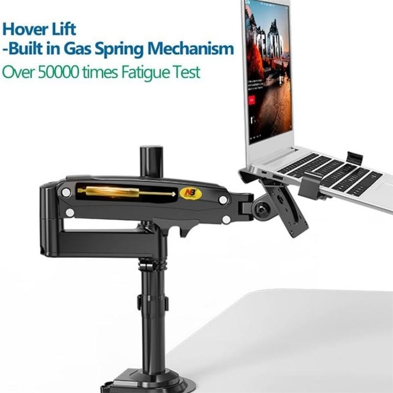 Gas Spring Arm for Desktop/Laptop | Full Motion | 10-17 Inch | Smooth Adjustment