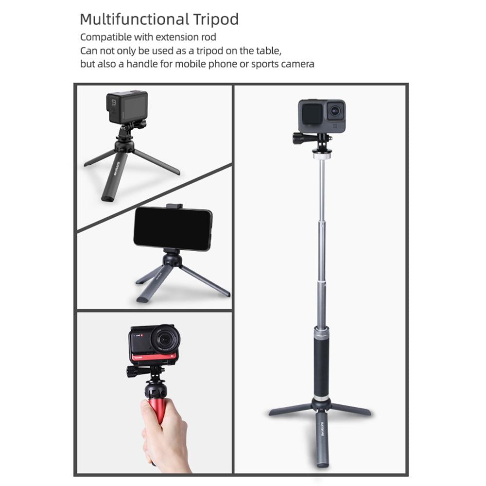 Aluminum Alloy Mini Tripod for Insta360 Go | DJI Action | GoPro