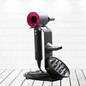 Universal Hair Dryer Stand | No Drilling | Black