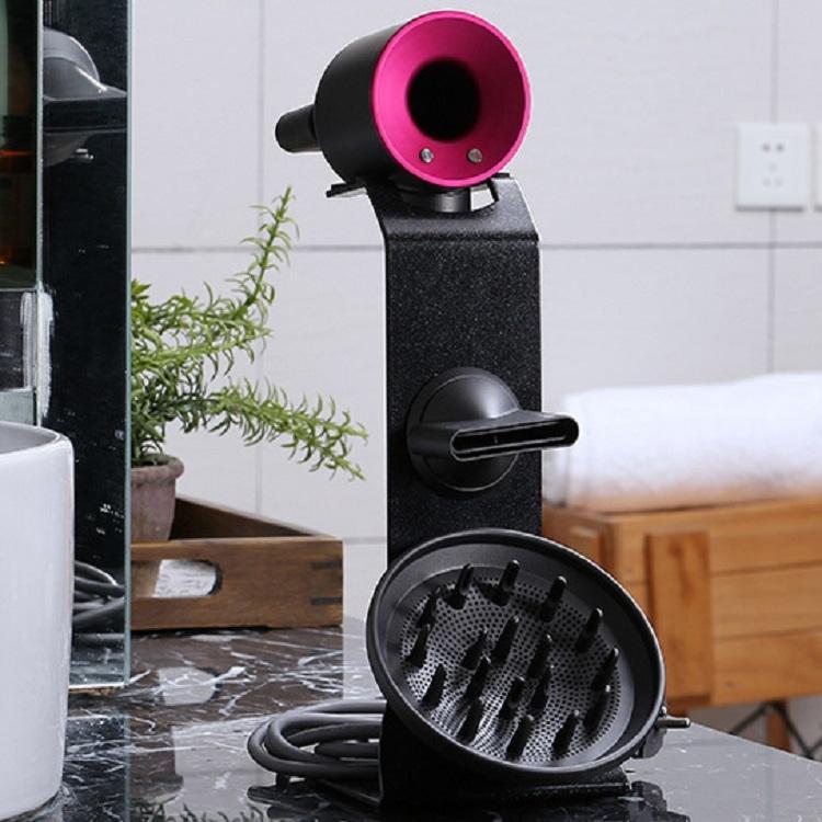 Universal Hair Dryer Stand | No Drilling | Black