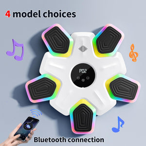 Bluetooth Music Boxing Machine | 4 Modes | 9 Speeds | Colorful Lights | With Kids Gloves Black