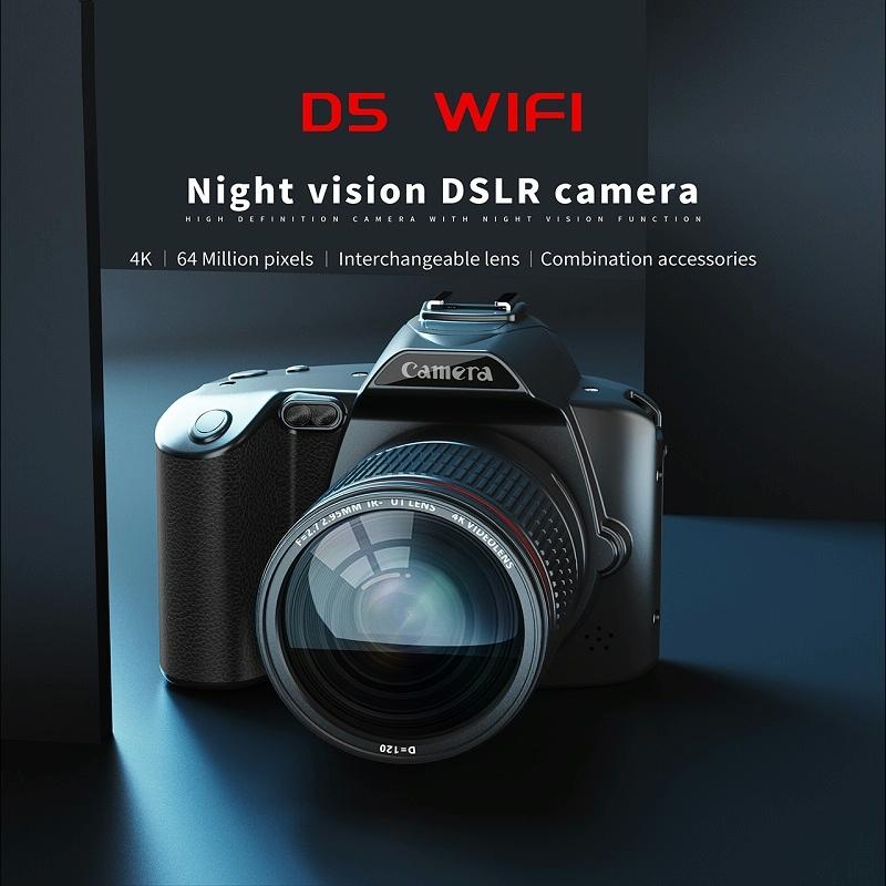 Dual-Camera Night Vision 64 Million Pixel High-Definition WiFi Digital Camera | Standard & Fill Light | Standard + Handheld Bracket