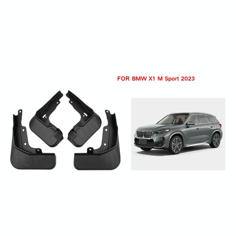 For BMW X1 M Sports 2023 | 4 Pcs / Set Car Auto Soft Plastic Splash Flaps Fender Guard