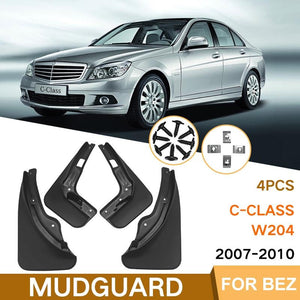 4 Pcs / Set Car Auto Soft Plastic Splash Flaps Fender Guard | For Mercedes-Benz C-Class W205 2007-2010