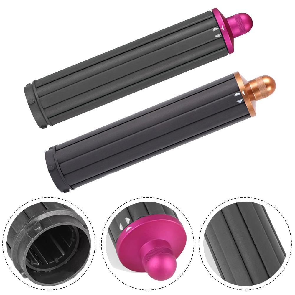Upgraded Long Curling Barrels for Dyson Airwrap Hair Dryer | Nozzle and Adapter | Rose Red