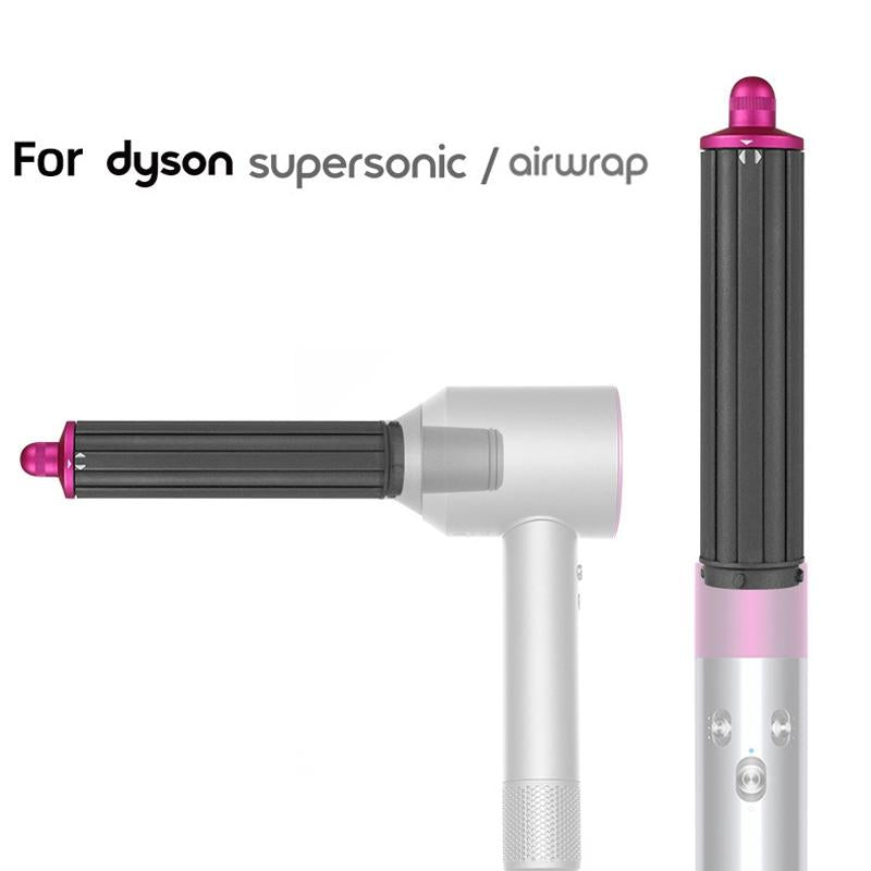 Upgraded Long Curling Barrels for Dyson Airwrap Hair Dryer | Nozzle and Adapter | Rose Red