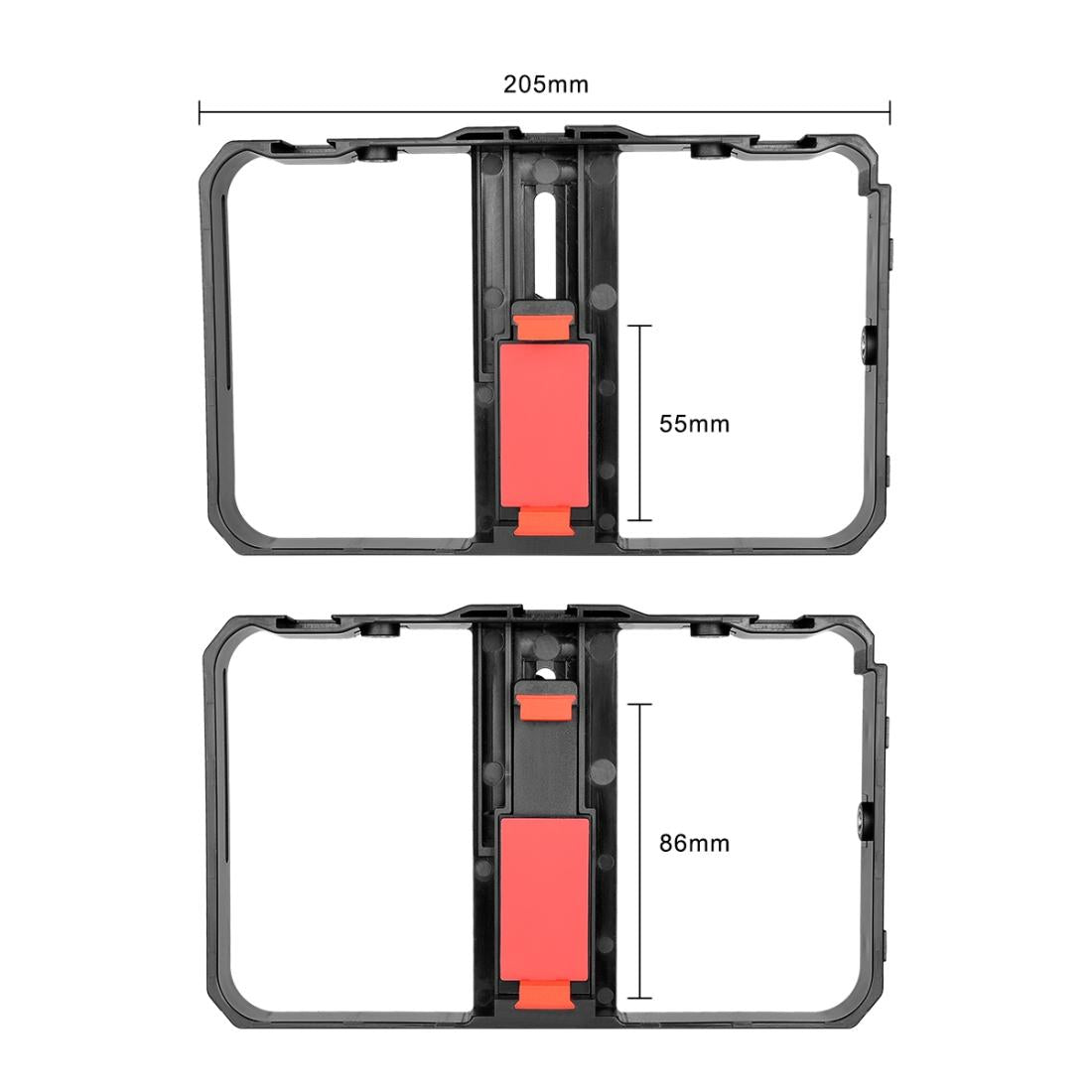 Vlogging Live Broadcast LED Selfie Light Video Rig with Smartphone Handle & Tripod