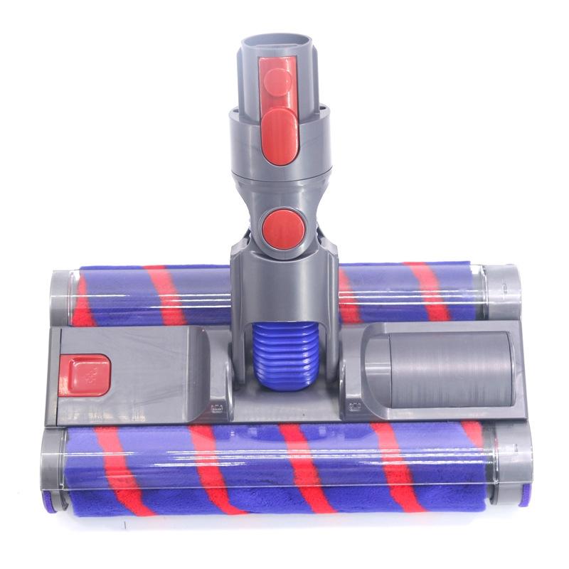 Double Roller Soft Velvet Floor Brush with LED | For Dyson Vacs