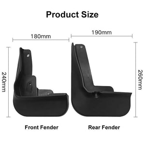 Toyota Camry 2018-2021 | 4Pcs/Set Car Auto Soft Plastic Splash Flaps | Fender Guard