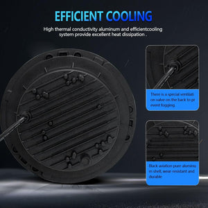 7 Inch Round LED Angel Eye Headlight | Colorful DRL | Car & Motorcycle