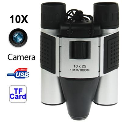 5-In-1 Binocular Camera | Video | Digital PC Cam | TF Card Reader | 10X25mm | 101M/1000M Field of View
