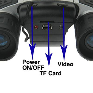 5-In-1 Binocular Camera | Video | Digital PC Cam | TF Card Reader | 10X25mm | 101M/1000M Field of View