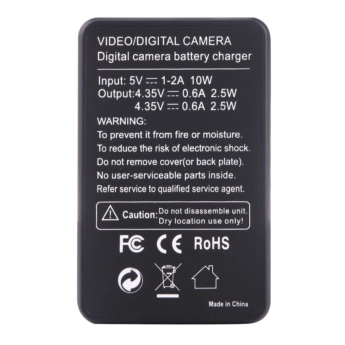 LCD Screen Dual Batteries Charger | For GoPro Hero5 | With Displayed Capacity