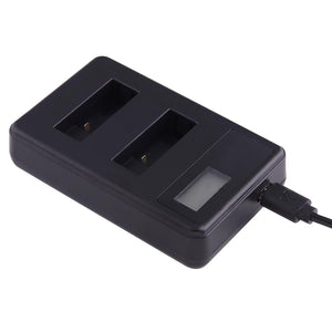 LCD Screen Dual Batteries Charger | For GoPro Hero5 | With Displayed Capacity