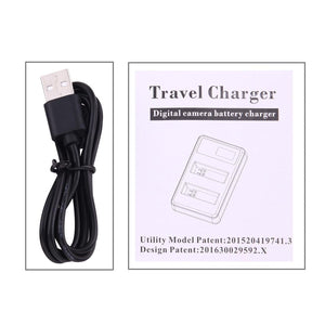 LCD Screen Dual Batteries Charger | For GoPro Hero5 | With Displayed Capacity