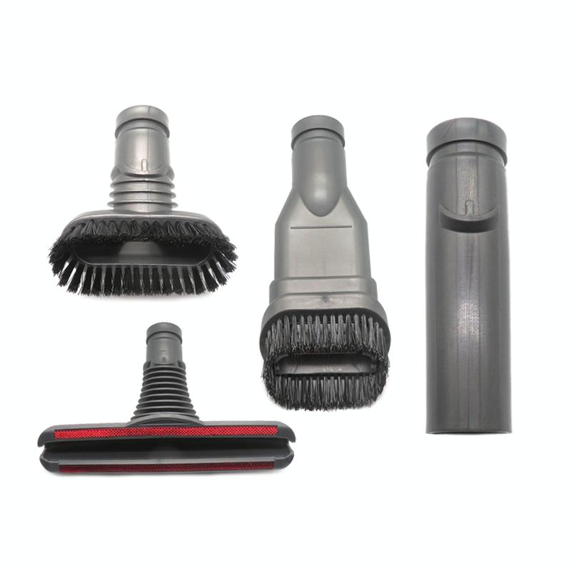 4-in-1 Round Stiff Bed & Connector Brush Kit | For Dyson Vacuum